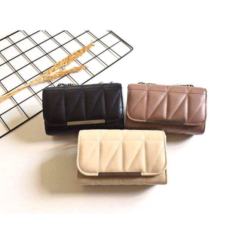 SABIRA BAG ~ Tas Selempang Wanita Rantai Hitam Tas Wanita Murah Sling Bag Shoulder Bag Grosir