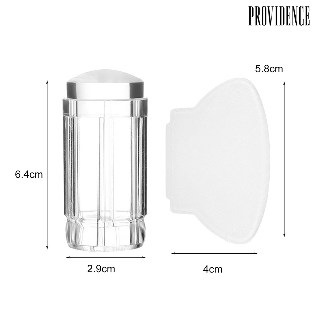 Providence Nail Stamper Detachable Artwork Making with Scraper Silicone Seal Nail Stamping Printing Tips Tool for Manicure