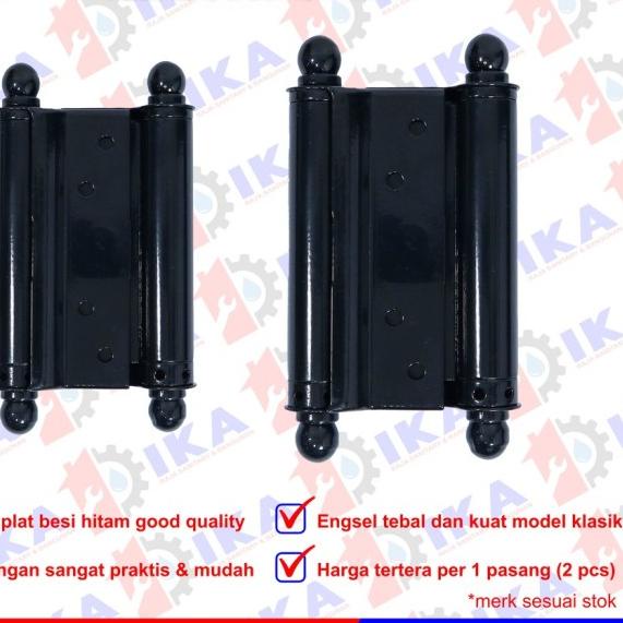☼ engsel koboi koboy engsel pintu dua arah perveer 3'' inch unik murah ◙