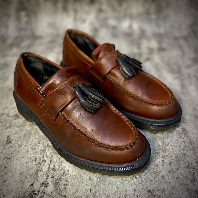 Dr . Martens adrian tassel loafers dark brown / dr martens 1460 1461 101 1010 3989 wingtip brogue ad