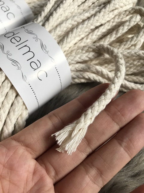 Tali Katun Macrame | Braided Cotton Rope Natural