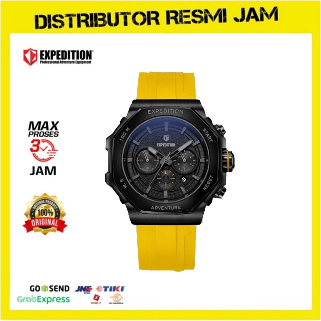 Jam Tangan Pria Expedition 6816 E6816 E 6816 Yellow