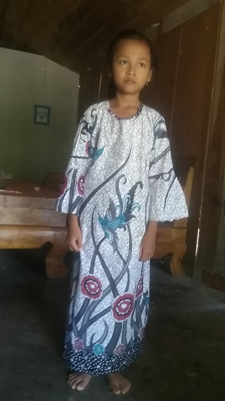 Batik Couple Keluarga - Sania Ruffle Batik Couple Ori Standar & Jumbo - Batik Pekalongan