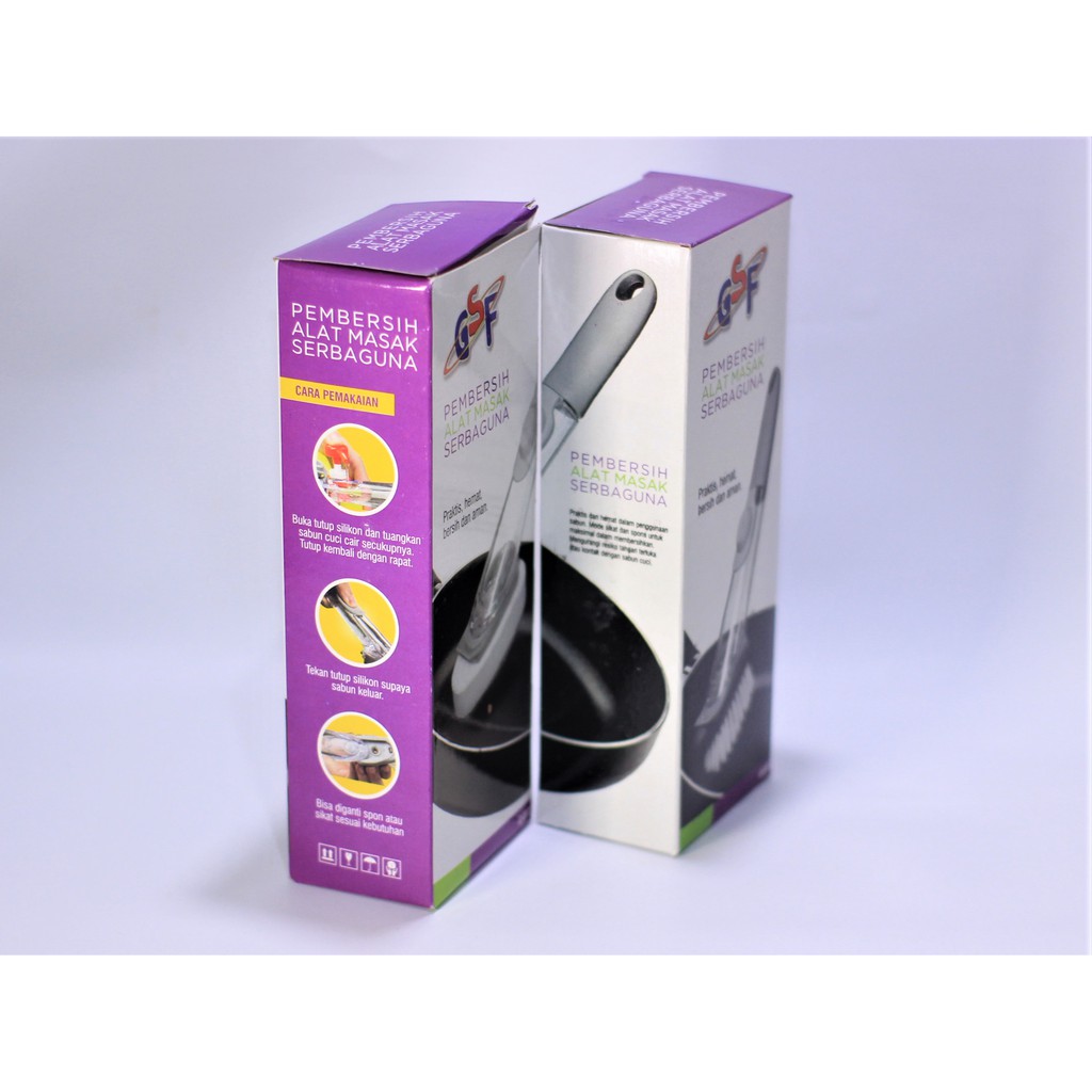 Sikat Cuci Wajan Piring Dapur Gagang GSF 817 Sikat Busa Serbaguna