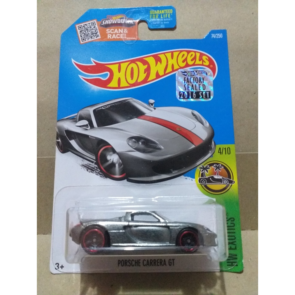 HOT WHEELS FACTORY SEALED 2016 ZAMAC PORSCHE CARRERA GT