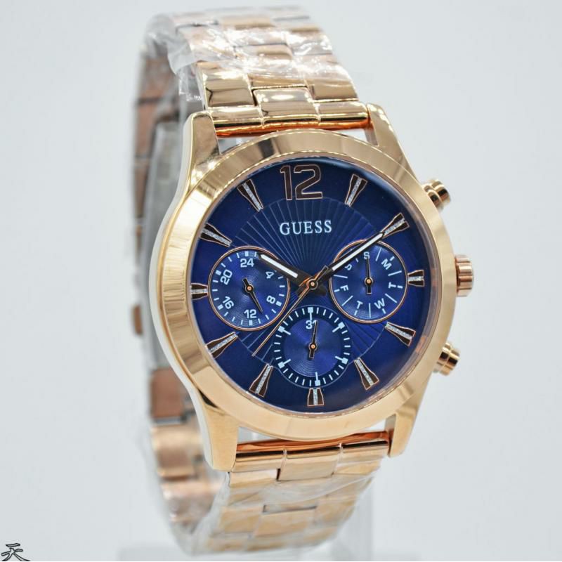 Jam Tangan Wanita Guess W1295L3 Rantai Rosegold Original Murah