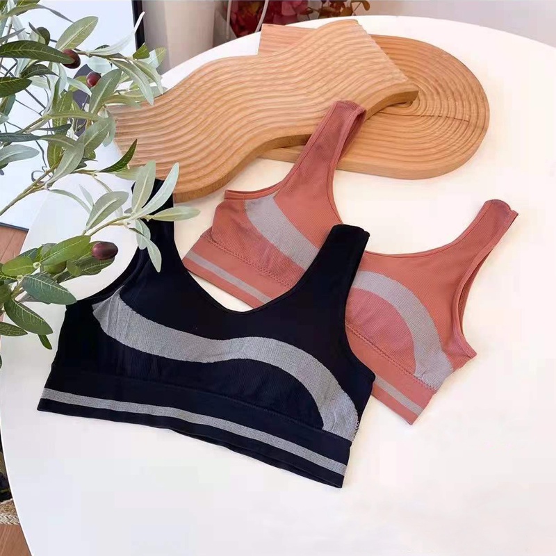 Bra Sport Yoga Wanita Tanpa Kawat Murah Produk Import - Bra Push Up Wanita