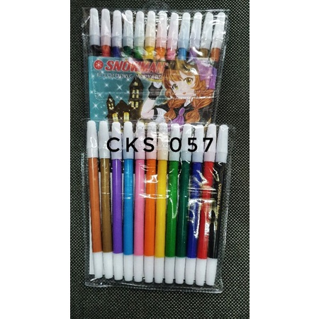 

Spidol 12 Warna SNOWMAN (GROSIR)