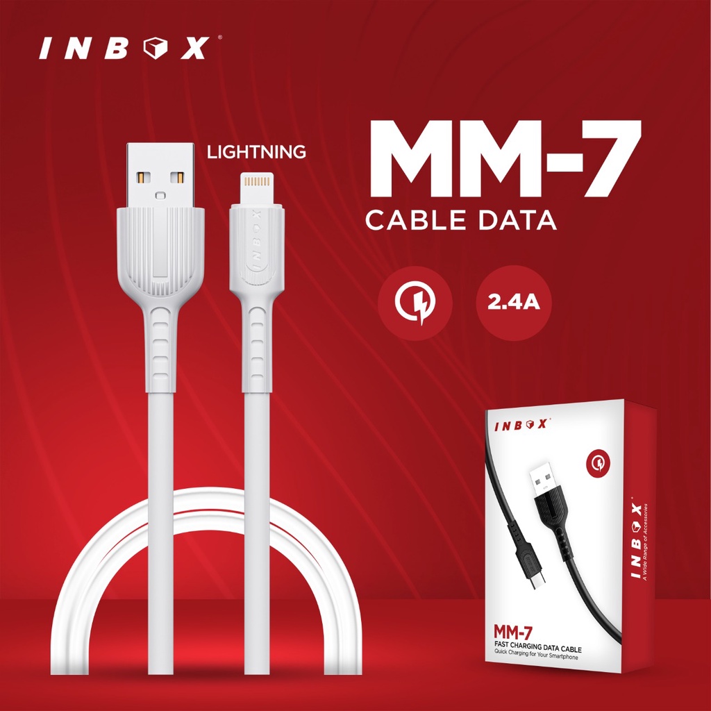 INBOX Kabel Data Fast Charging MM-7 Lightning / Type-C / Micro Data Cable MM7