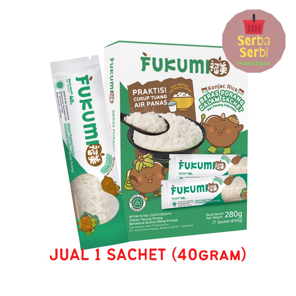 1 SACHET FUKUMI Beras Porang (Shirataki/Konjac Rice)
