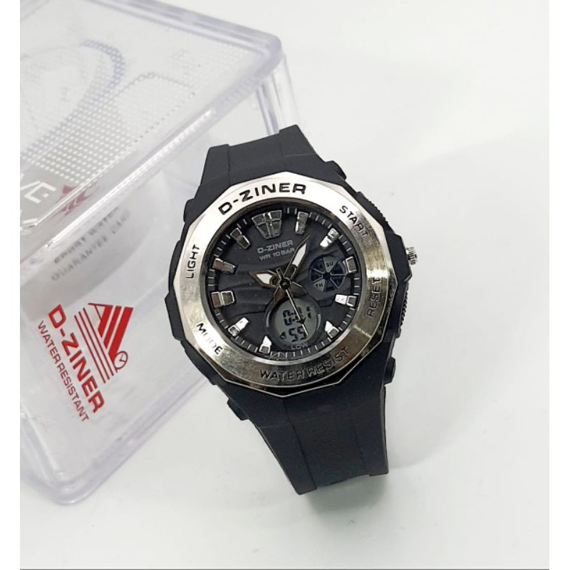 JAM TANGAN WANITA DZINER 8176 RING SILVER DOFF