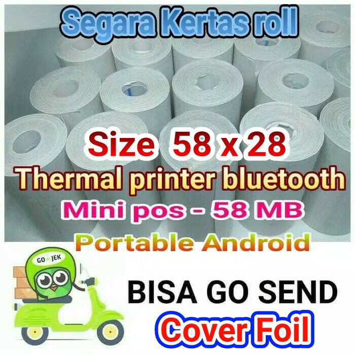 

Dijual Kertas Kasir Thermal Size 58 X 30 terbaik