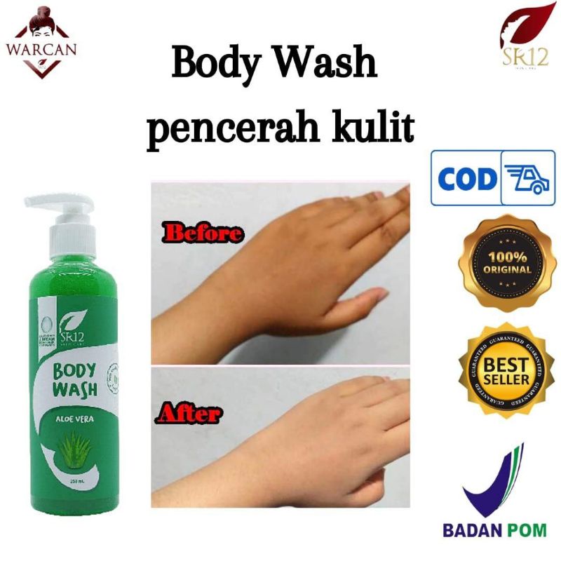 Body Wash SR12 Sabun Mandi Cair Penghilang Jerawat Punggung Pencerah Kulit Perontok Daki BPOM