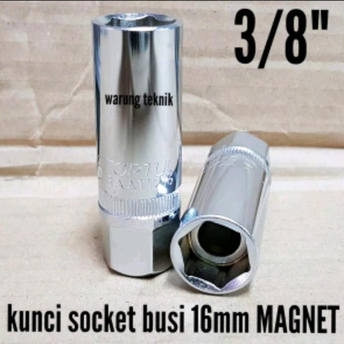 TOPTUL SPARK PLUG SOCKET KUNCI SOK BUSI 16 MM MAGNET 3/8 INCH