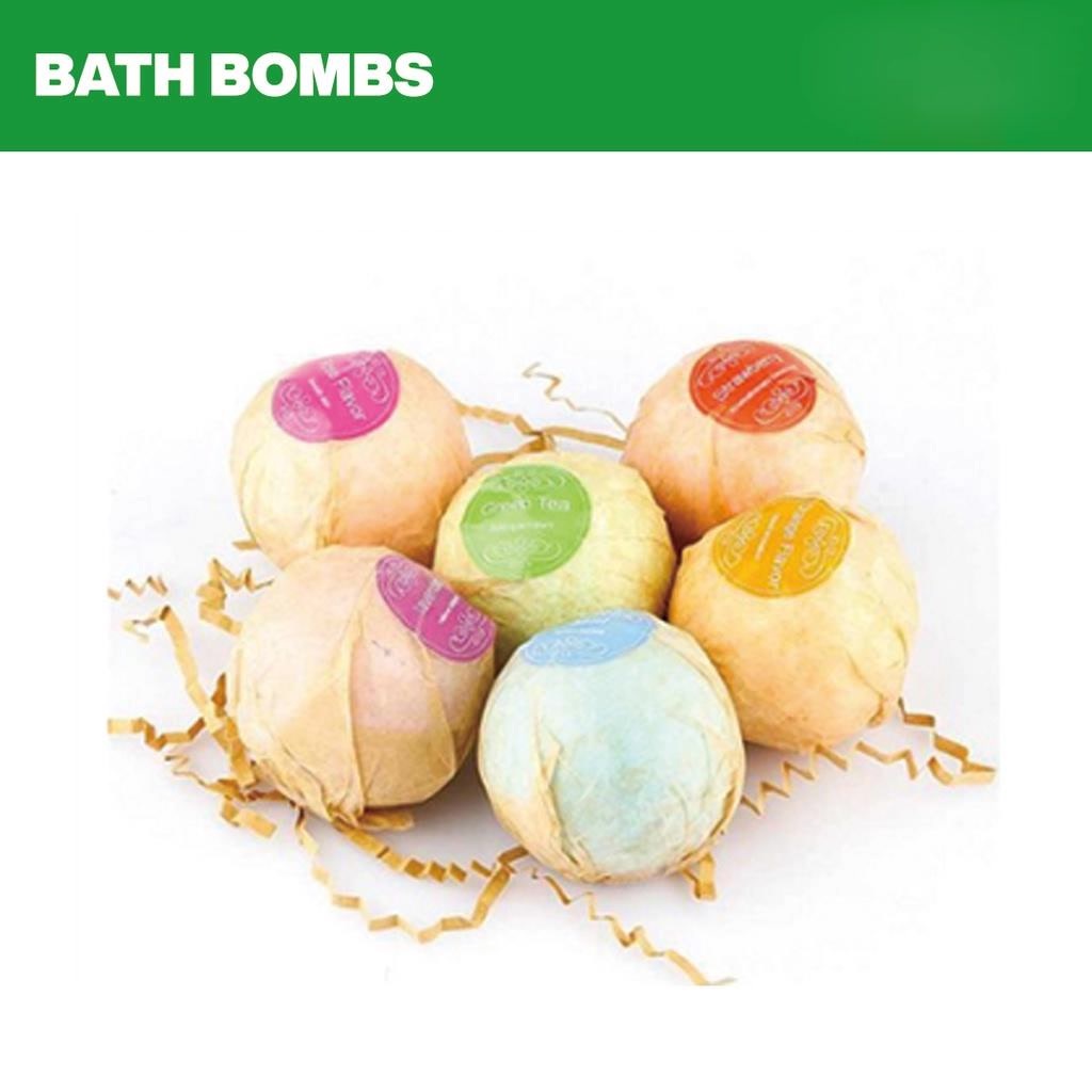 1 Box 6pcs Bath Bomb Bathtube Spa Sabun Mandi Bubble Essential Oil