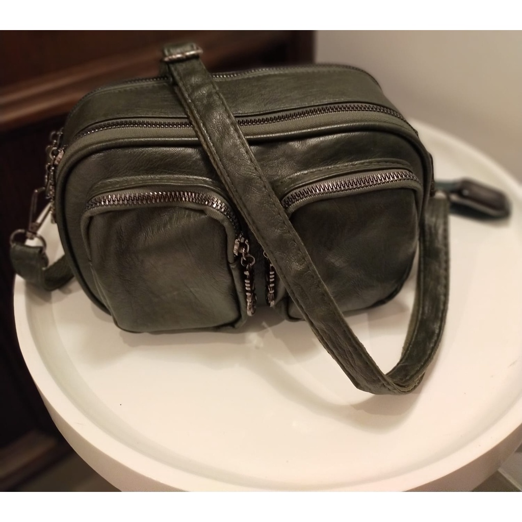 TAS SELEMPANG CEWEK TALI PANJANG ARMY PREMIUM QUALITY