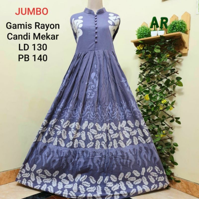 gamis jumbo rayon batik