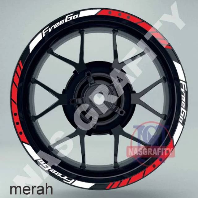 decal sticker  velg yamaha freego  Shopee Indonesia