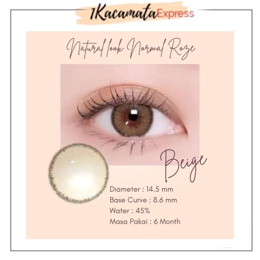 SOFTLENS WARNA NORMAL NATURAL LOOK ROZE