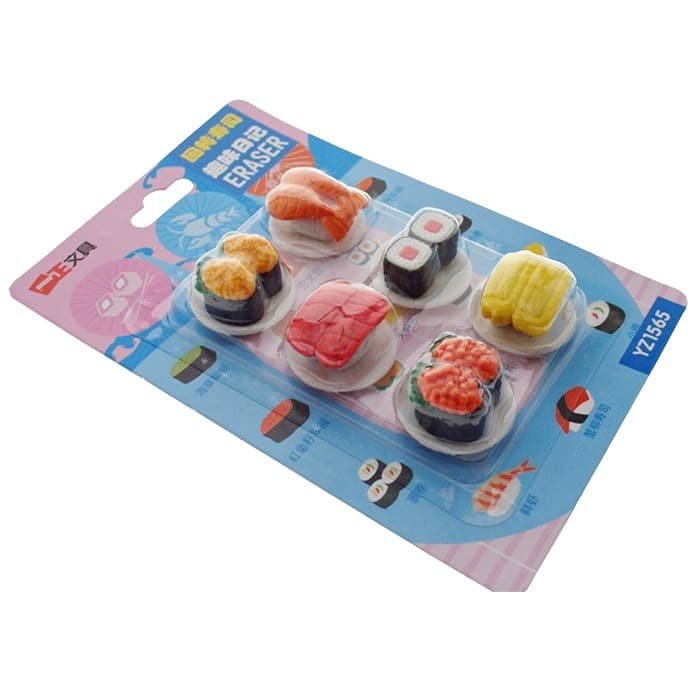 

Jual Sushi Eraser 6S Penghapus Motif Makanan Sushi Isi 6 1451 Terbatas