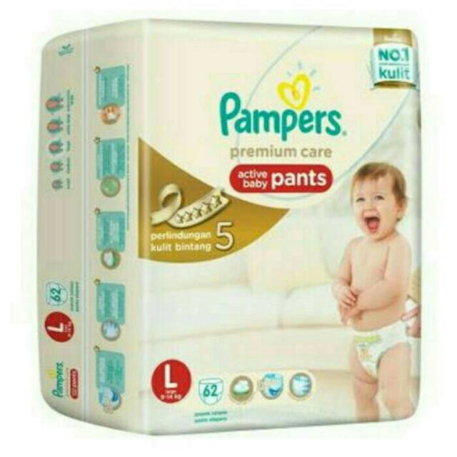 Pampers Premium Care Pants L 62