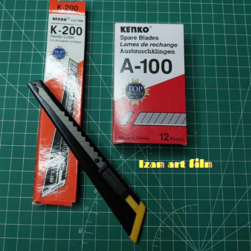 Paket kenko lengkap Gagang Cutter kenko K-200 berikut refillnya A-100