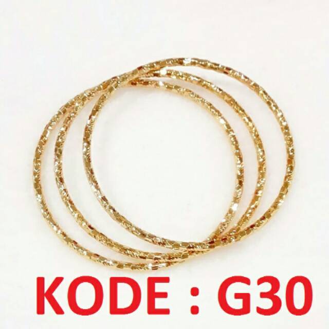 Gelang Keroncong Xuping 1 set isi 3 G30