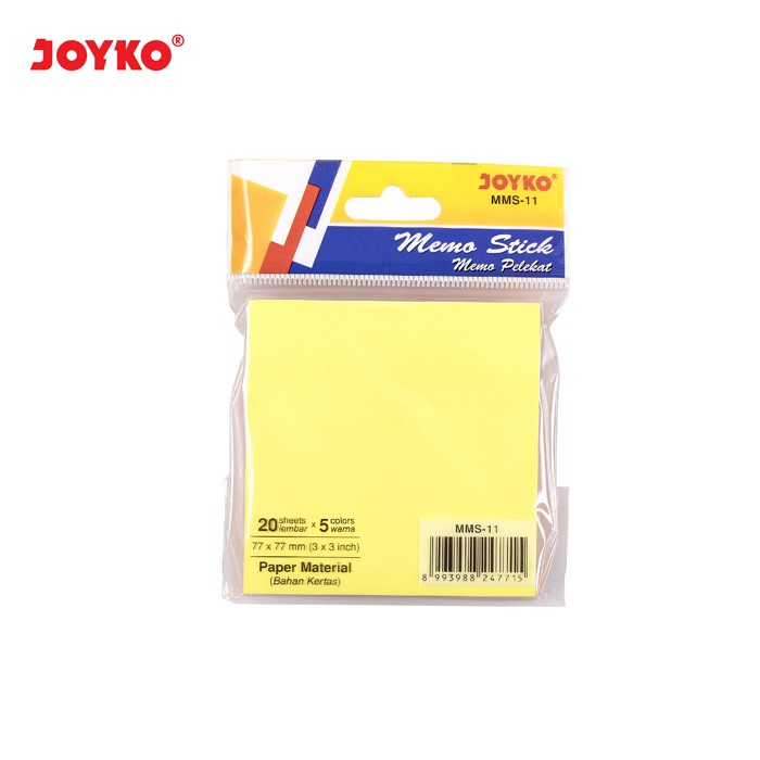 

Sticky Notes Joyko MMS-11 Warna Pastel Memo SHESB