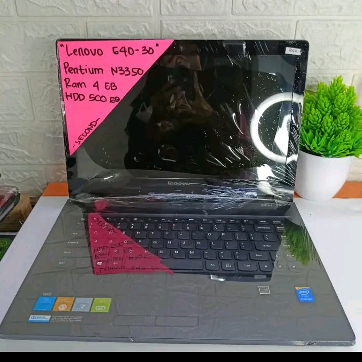 LENOVO G40 30 PENTIUM N3350 RAM 4GB HDD 500GB 14 INCH