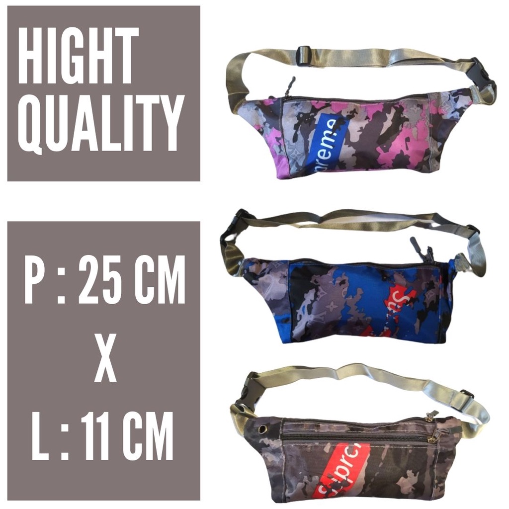 WAISTBAG HANDBAG TAS LEVEL URBAN PACK PRIA WANITA 3 SEKAT FASHION SELEMPANG PINGGANG DISTRO KOREA MURAH FEFARM