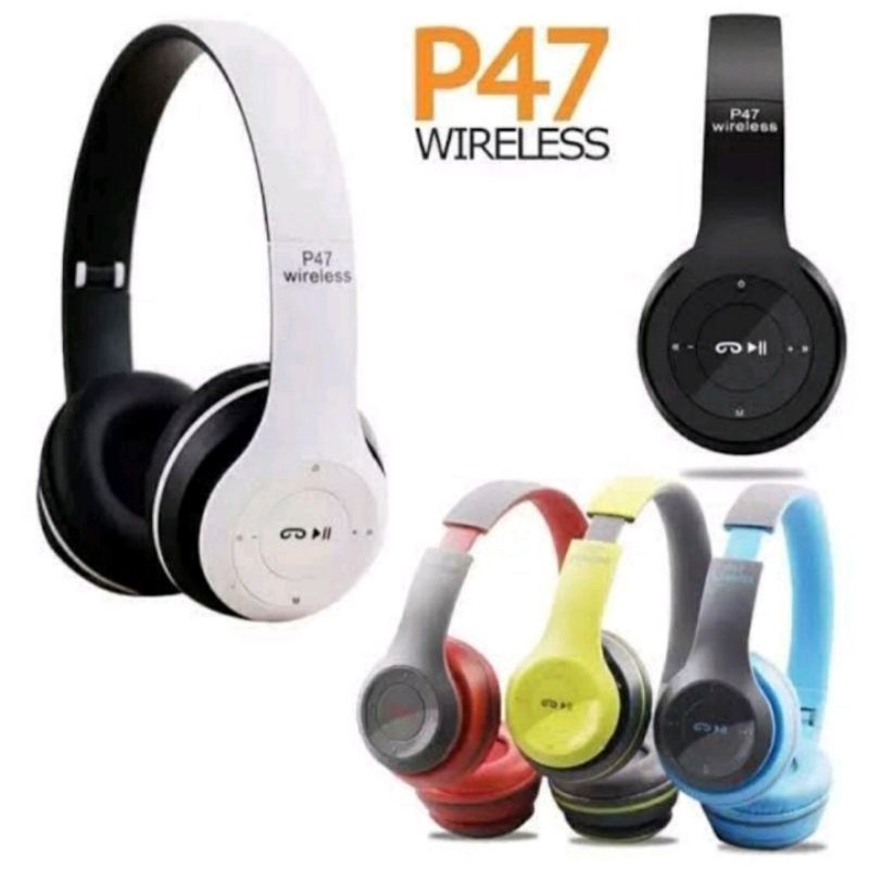 HF P47 Bando Bluetooth / Headphone P47 Wireless Bluetooth Stereo 5.0+EDR