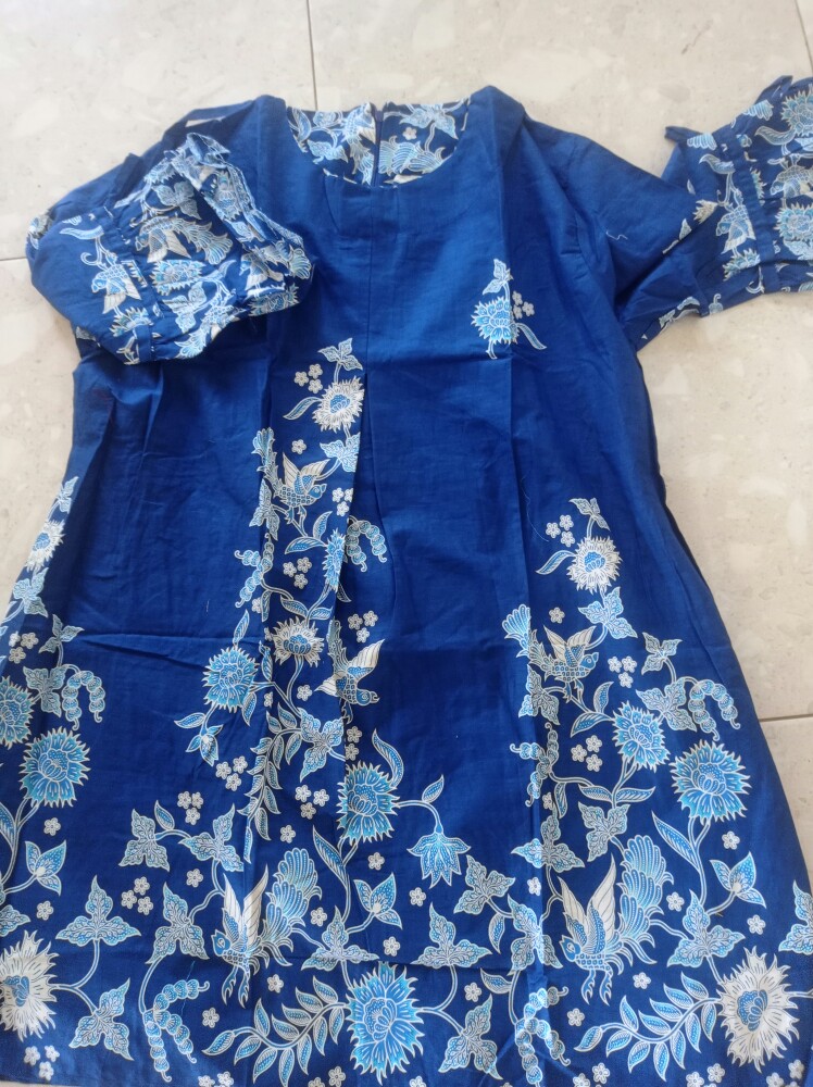 Promo 7.7 Tunik Batik Jumbo / Atasan Batik Wanita ,xl Xxl