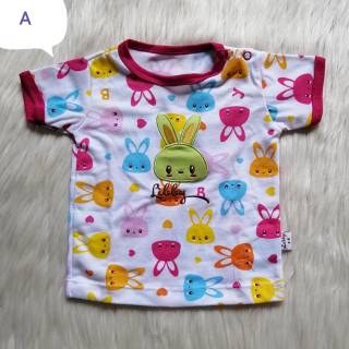 ECER Kaos  Oblong  0 6 GIRL BOY Premium Libby Atasan Baju 