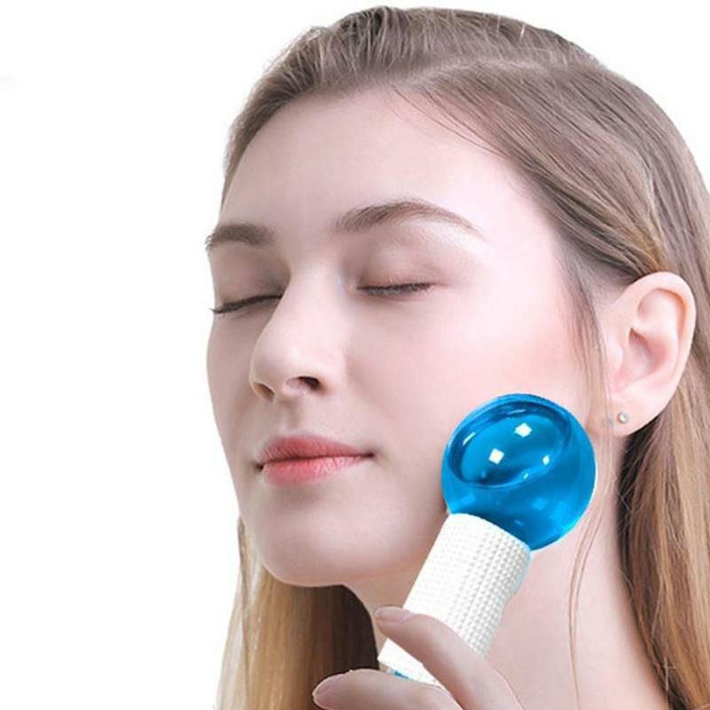 Ice Globe Roller Facial skincare cold roller massage facial ice ball Bola es alat pijat wajah