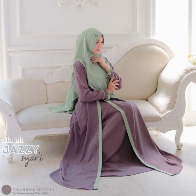 Jazzy Set Syari by ELHIJAB gamis sederhana gamis mewah