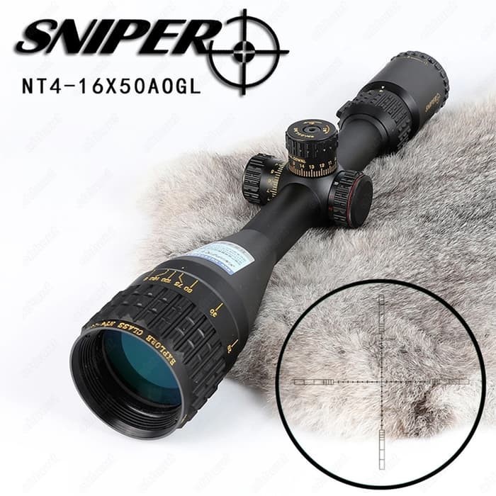 Promo COD Telekope SNIPER GOLD EXPLORE CLASS NT 4-16 x 50 AOGL