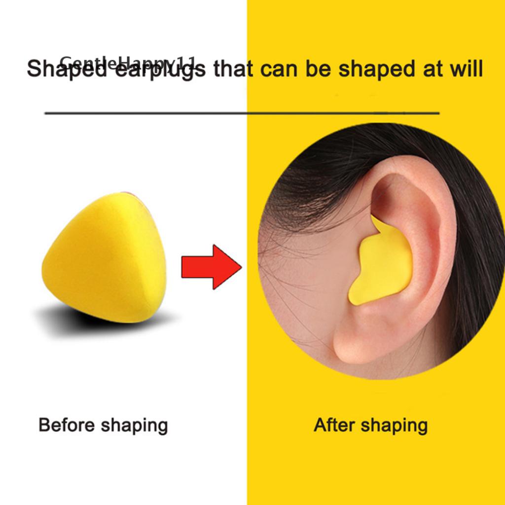 Gentlehappy 60pcs / Pak Earplug Kedap Suara Anti Bising Untuk Tidur