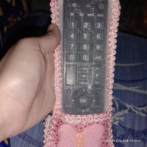 Flash Sale Cod Sarung Pelindung Remote Control Tv Dengan Bahan Anti-debu Hiasan Renda Dan Pita