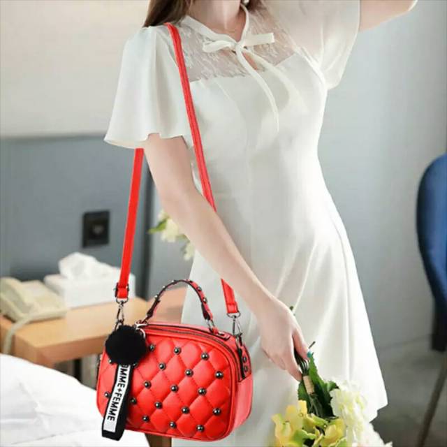 TAS SELEMPANG WANITA SOPHIE FAIRIESE T3036P3 ESMONIA LOPPER HARDWARE G A1D6 Handbag SERI TIM