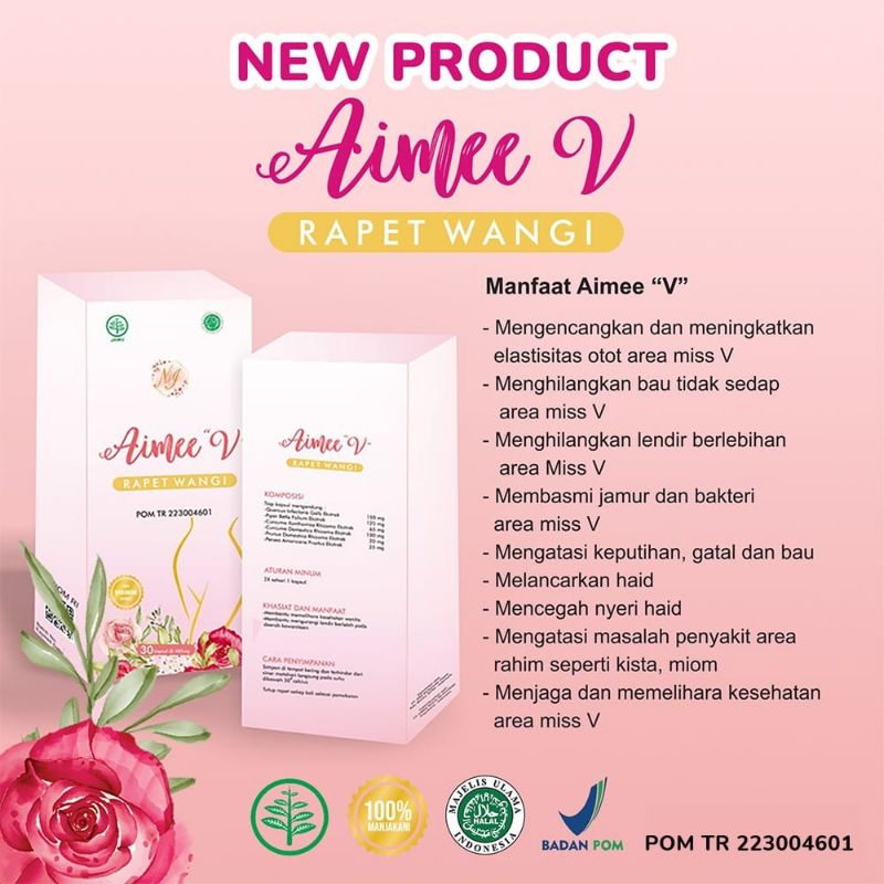 Aimee V Rapet Wangi With Manjakani Obat Jamur Keputihan Kewanitaan Perih Gatal dan Bau