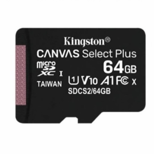 MicroSD Kingston CANVAS PLUS 64GB 100MBPS