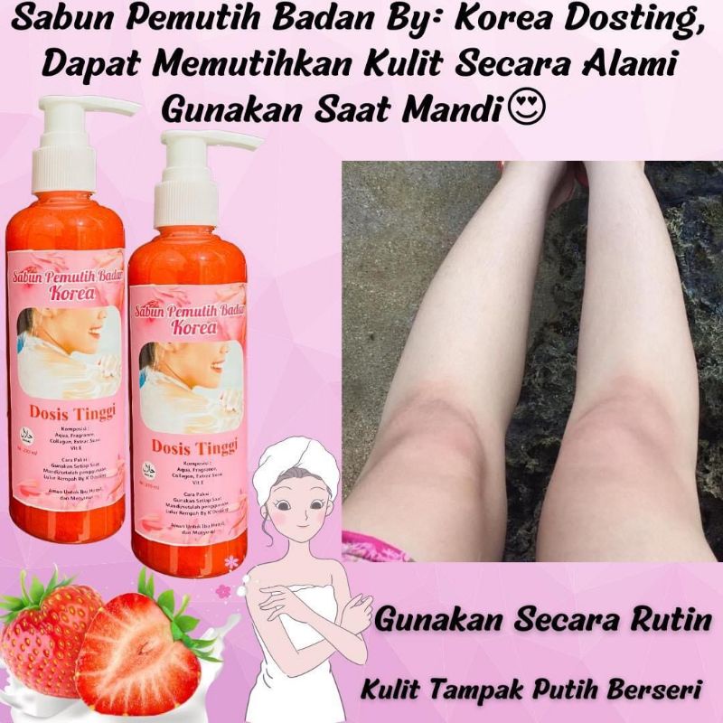 PROMO SABUN PEMUTIH BADAN BY KOREA DOSTING (270ml)