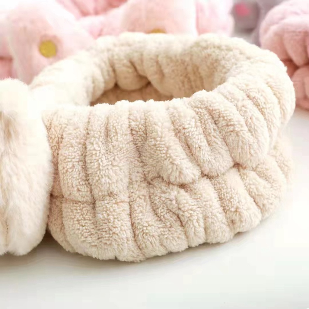 BNDC Bando Bandana Wanita Cuci Muka Face wash Headband Lucu Imut Beruang Gajah Kupu Bando Cuci Muka Make Up Masker Facial Tebal Awet Kuat elastis karet