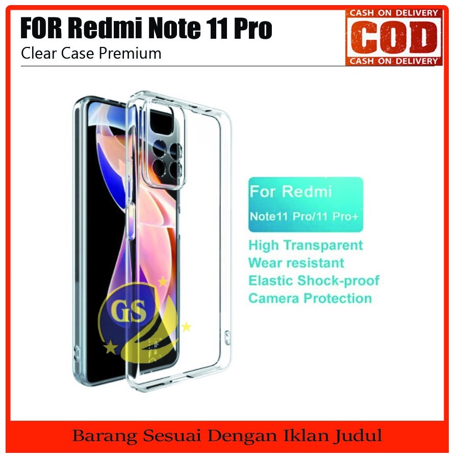 XIAOMI REDMI NOTE 11 / NOTE 11 PRO 2022 CLEAR CASE ULTRA RANSPARAN TPU SOFTCASE 2.0MM CASING