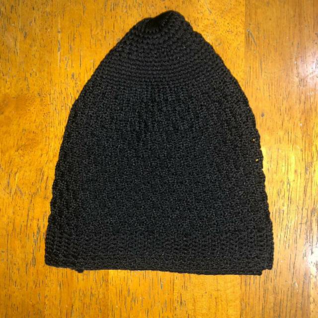 PECI RAJUT POLOS - PECI RAJUT - KOPIAH - HITAM