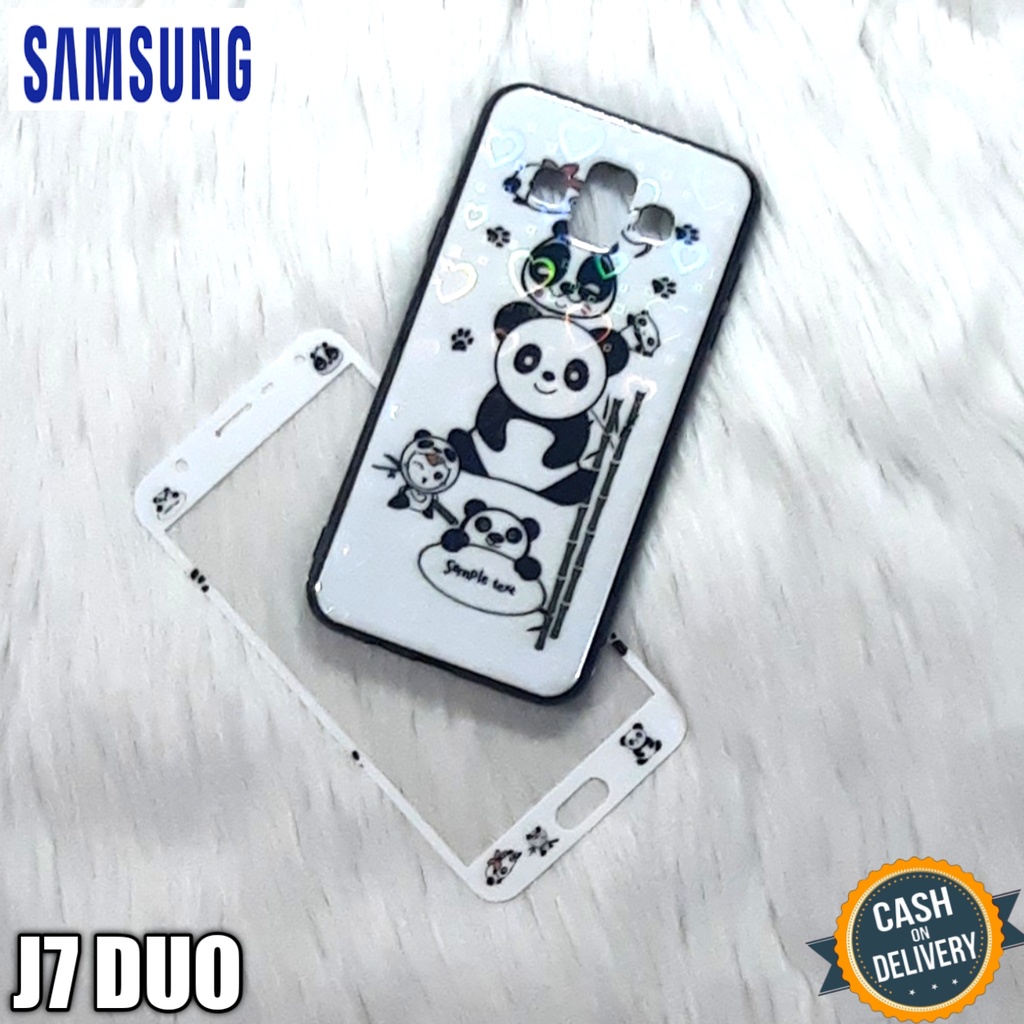 Softcase Samsung J7 Duo Case Hp Casing Hp + Tempered Glass