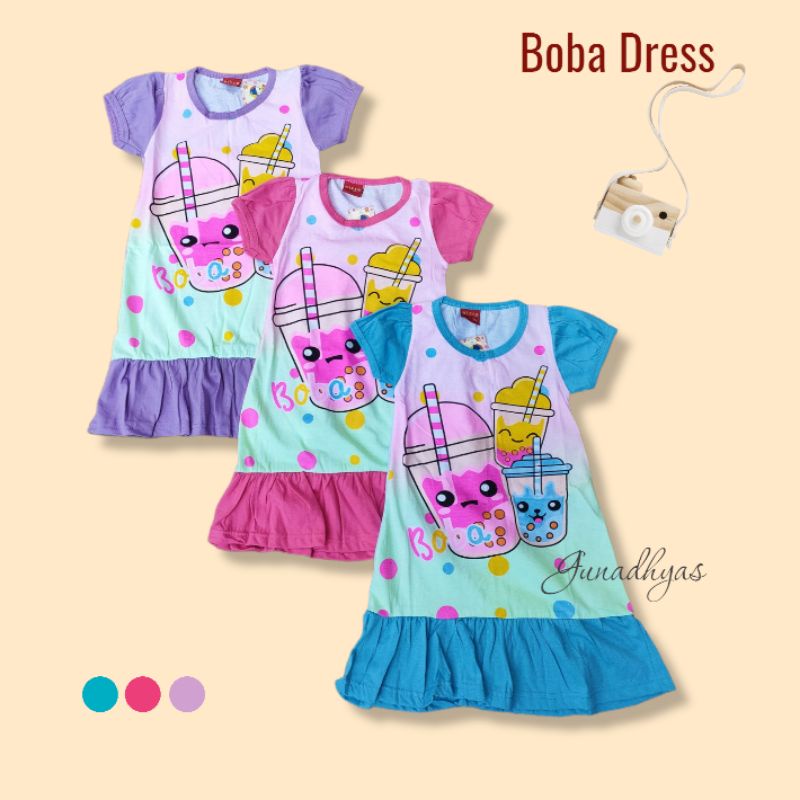 Daster Anak Murah / Daster Boba / Dress anak / Baju Anak Perempuan / Daster Anak Premium / Dress Ana