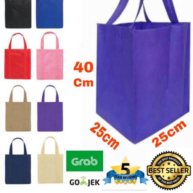 

Kirim Langsung Tas Kain Dos Nasi 25x25x40 HLS Dus Nasi Souvenir Bag Tas Spunbond Food Box Shopping B