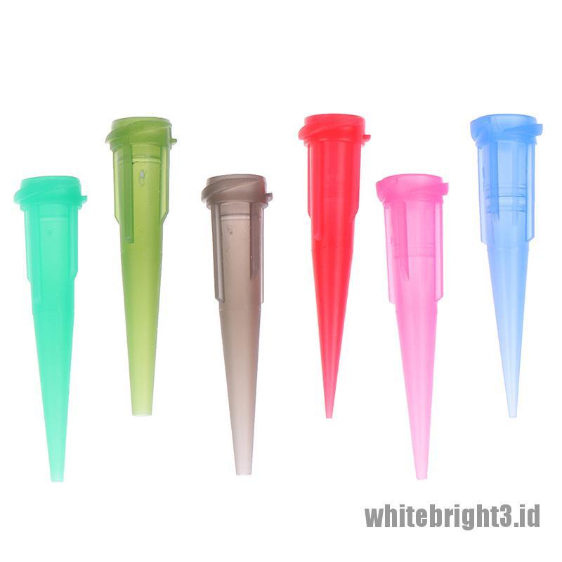❤White3 Warna Putih❤ Tt 30pcsset Jarum Ujung Runcing Untuk Dispenser Lem Solder