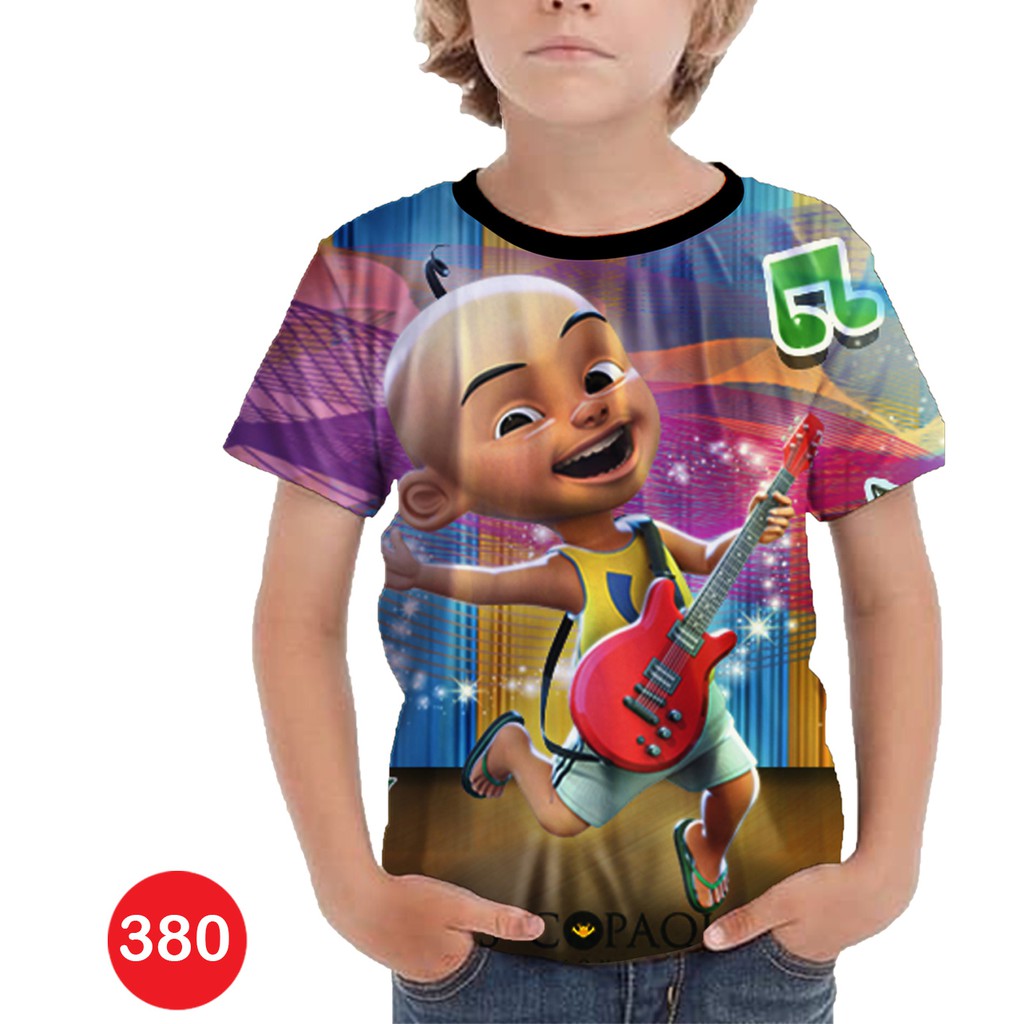 Kaos Upin Ipin 3D Baju Karakter Kartun Anak #380